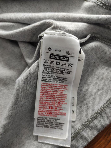 DECATHLON Basic Gri Kadın Tişört