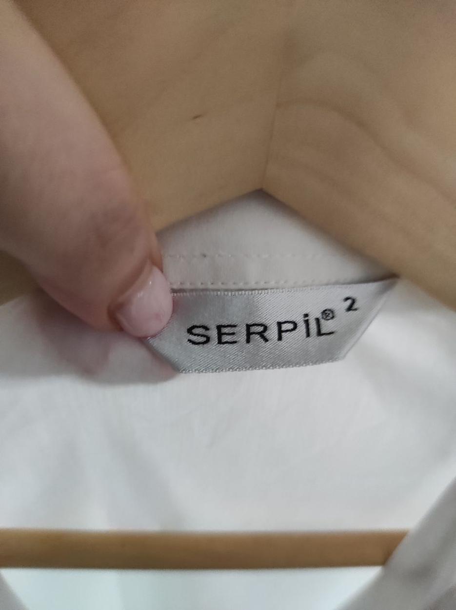 Ofis Stil Önü Modelli Beyaz Kadın Gömlek