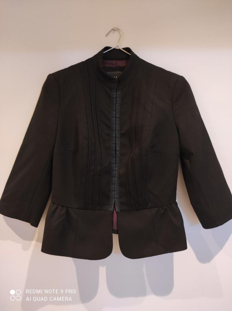 KOTON Rölyefli Fırfırlı Fakir Kol Blazer Ceket