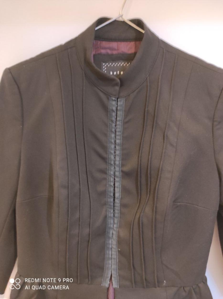 KOTON Rölyefli Fırfırlı Fakir Kol Blazer Ceket