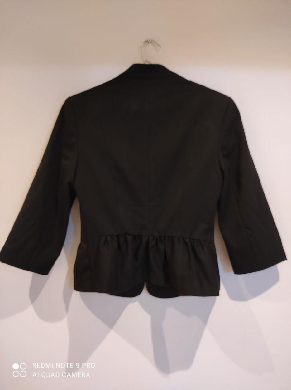KOTON Rölyefli Fırfırlı Fakir Kol Blazer Ceket