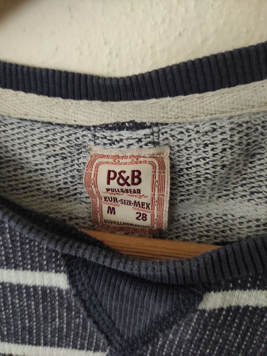 PULL & BEAR Çizgili Kadın Triko Sweat