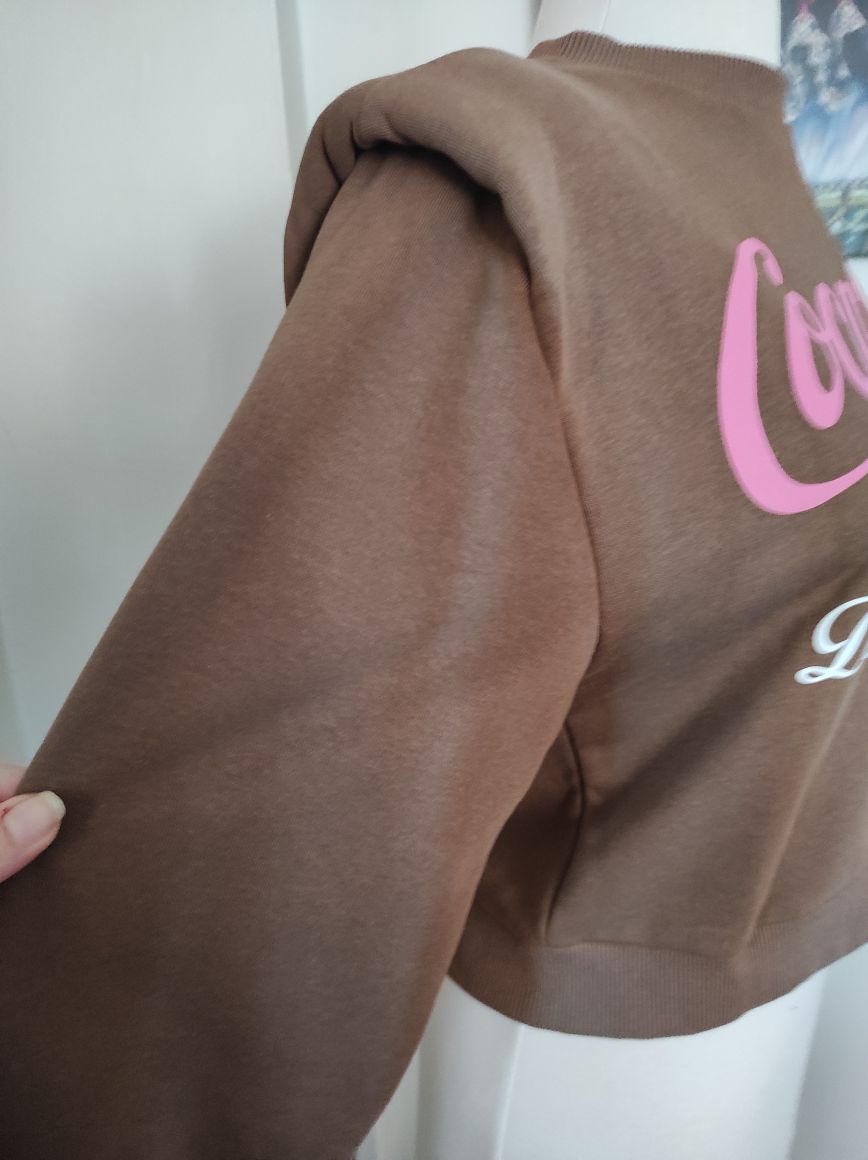 Coca Cola Oversize Croptop Kadın Sweat