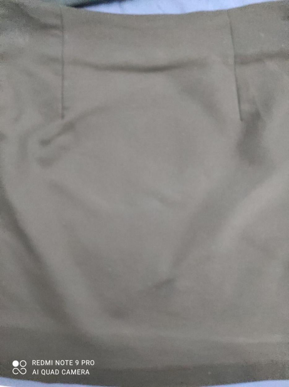 KOTON Gümüş Siyah Mini Etek