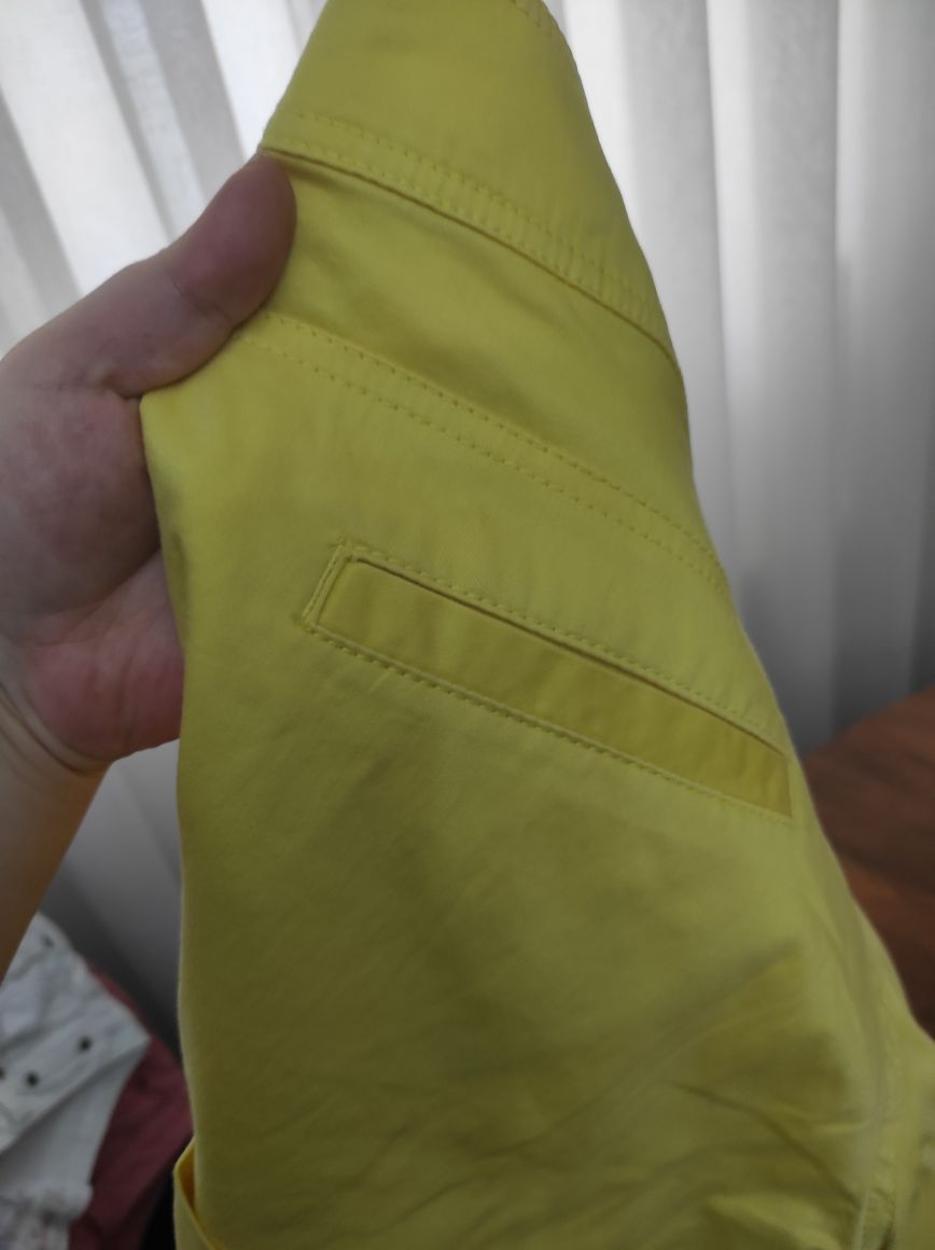 KOTON Sarı Kumaş Süper Mini Kadın Şort
