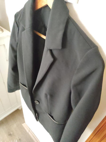 KOTON Siyah Kumaş Kadın Ceket Blazer