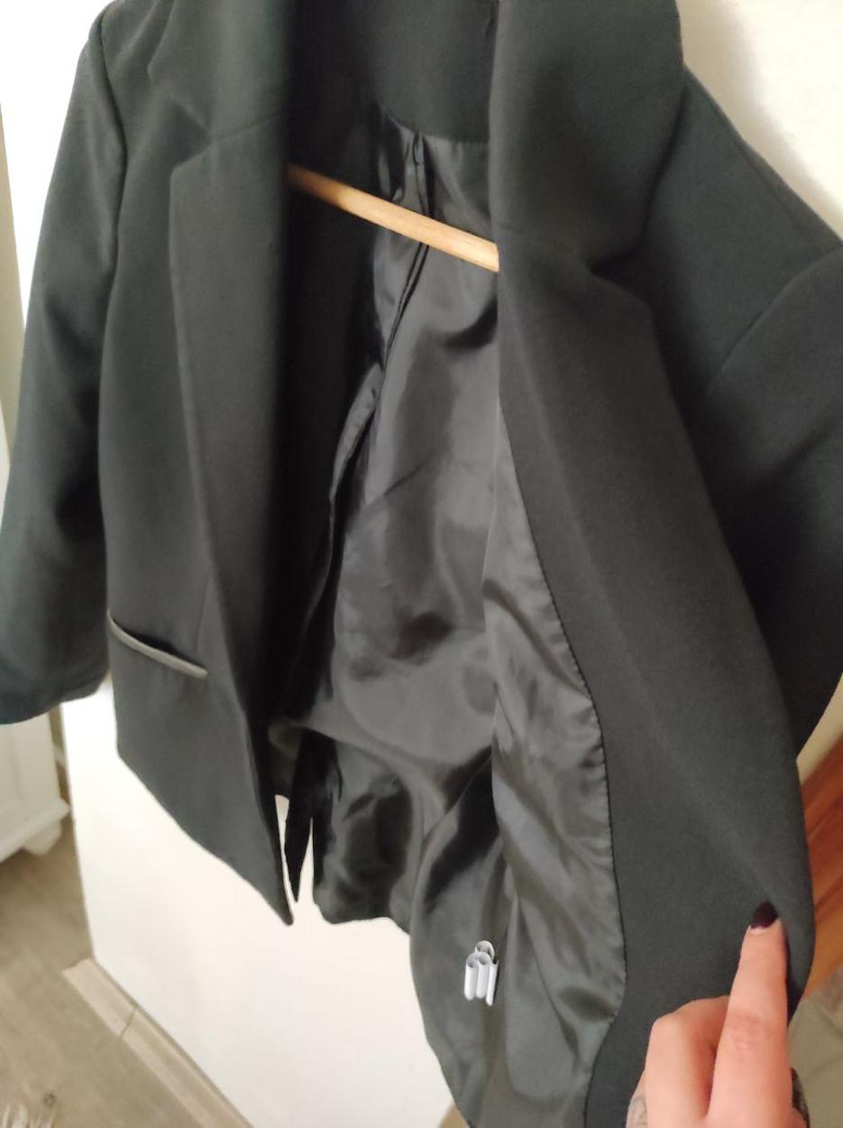 KOTON Siyah Kumaş Kadın Ceket Blazer